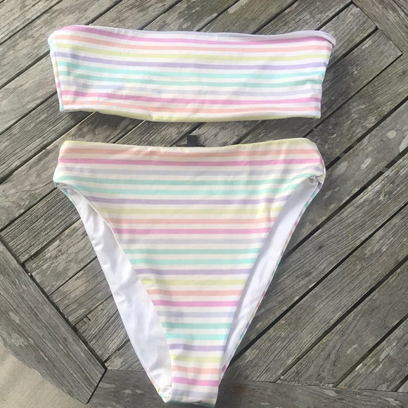 LA Hearts: Pastel High Waisted Bikini - Picture 10 of 10